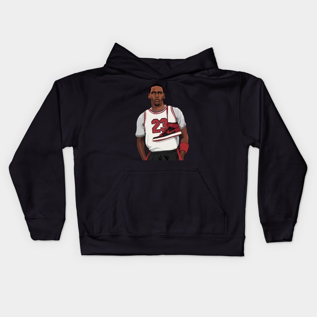 BASKETBALLART - CLASSIC JORDAN Kids Hoodie by JORDAN-ART23